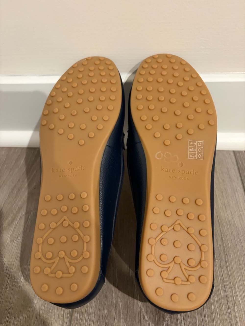 KATE SPADE BRIAR LOAFER SHOES SIZE 9 NAVY LEATHER NEW! - Picture 5 of 5